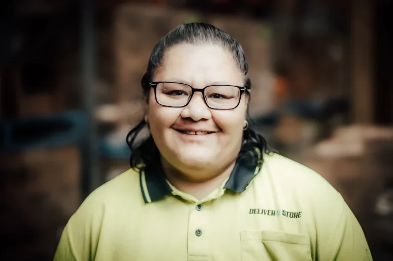 Loretta Siaosi, warehouse team member at the Deliver and Store Deception Bay facility