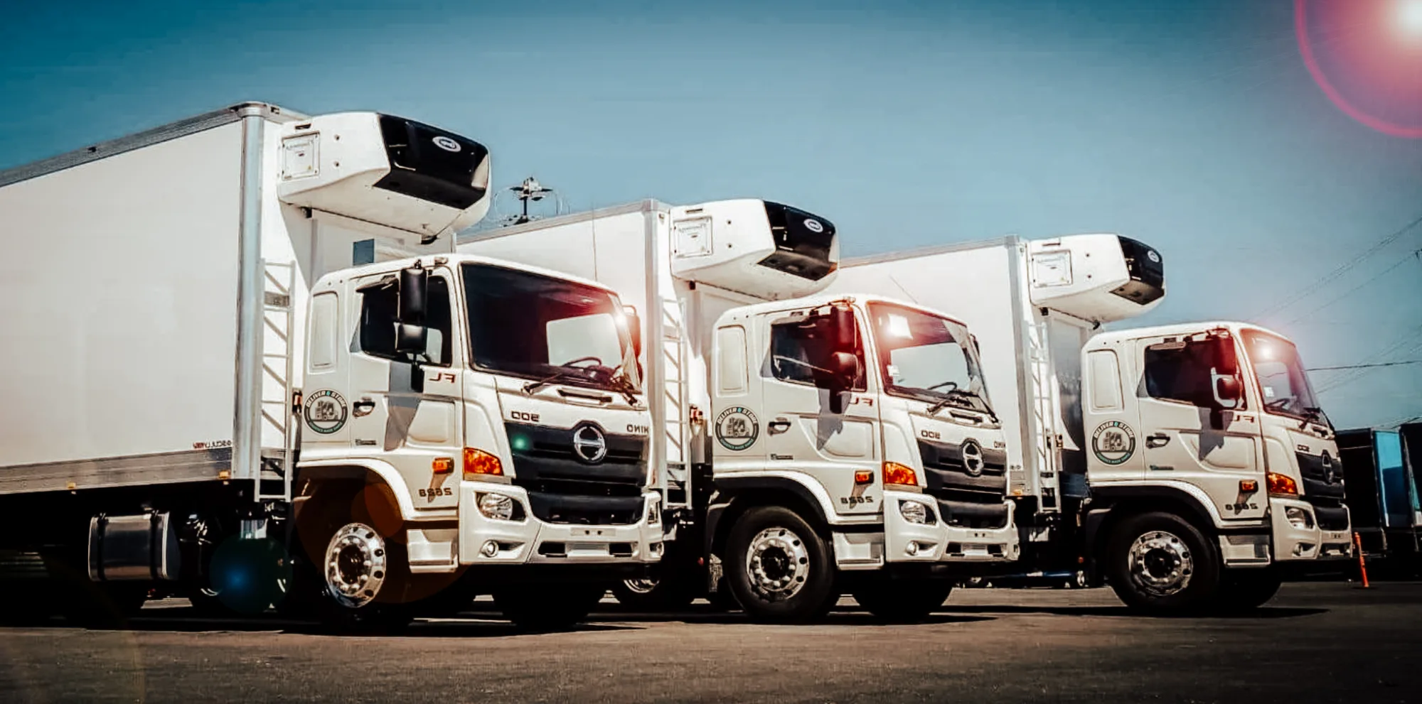 Deliver and Store refrigerated delivery vehicles at the depot ready for last-mile runs